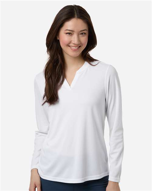 Women's Nova Performance Long Sleeve Pique Polo - CORE365 - 16389