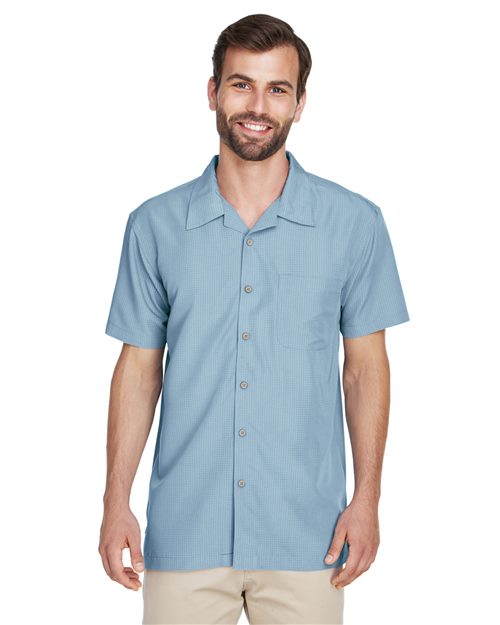 Men's Barbados Textured Camp Shirt - Harriton - M560
