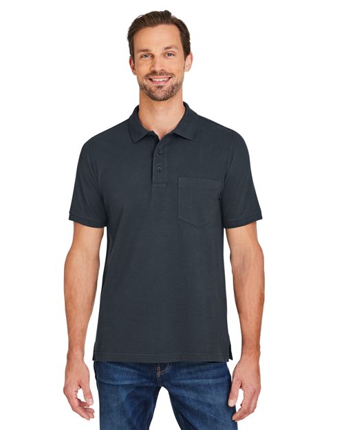 Men's Valiant Cotton Snag Protect Pocket Polo - Harriton – M205P