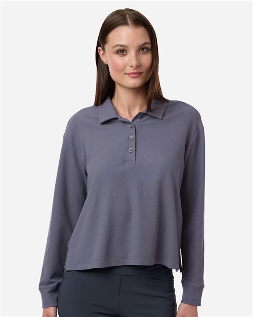 Women's Beyond Long Sleeve Loose Polo - Adidas – A1008