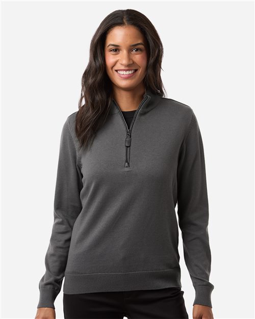 Women's New Classics Quarter-Zip Sweater - Devon & Jones - DG446W