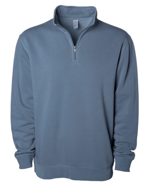 Unisex Pigment-Dyed Quarter-Zip Pullover - Independent Trading Co. - PRM4600QZ
