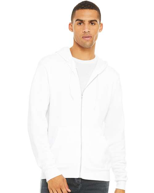 Unisex Sponge Fleece Full-Zip Hoodie Sweatshirt - BELLA + CANVAS - 3739