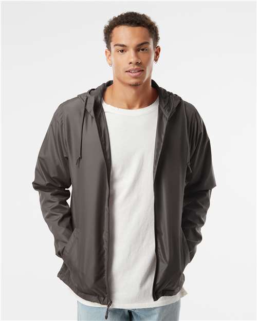 Men's Lightweight Windbreaker Full-Zip Jacket - Independent Trading Co. - EXP54LWZ