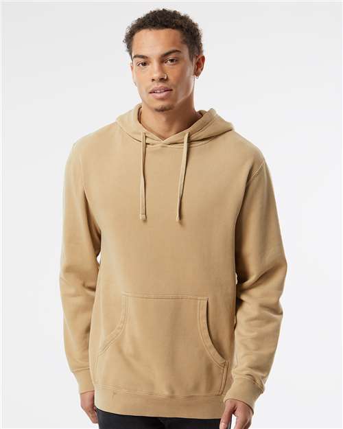 Unisex Midweight Pigment-Dyed Hooded Sweatshirt - Independent Trading Co. - PRM4500