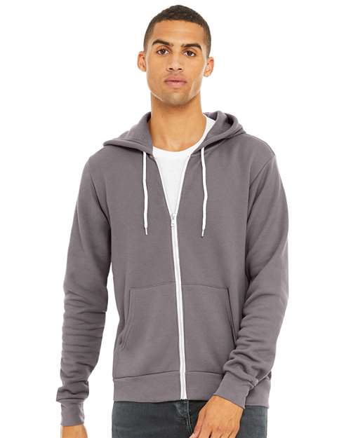 Unisex Sponge Fleece Full-Zip Hoodie Sweatshirt - BELLA + CANVAS - 3739