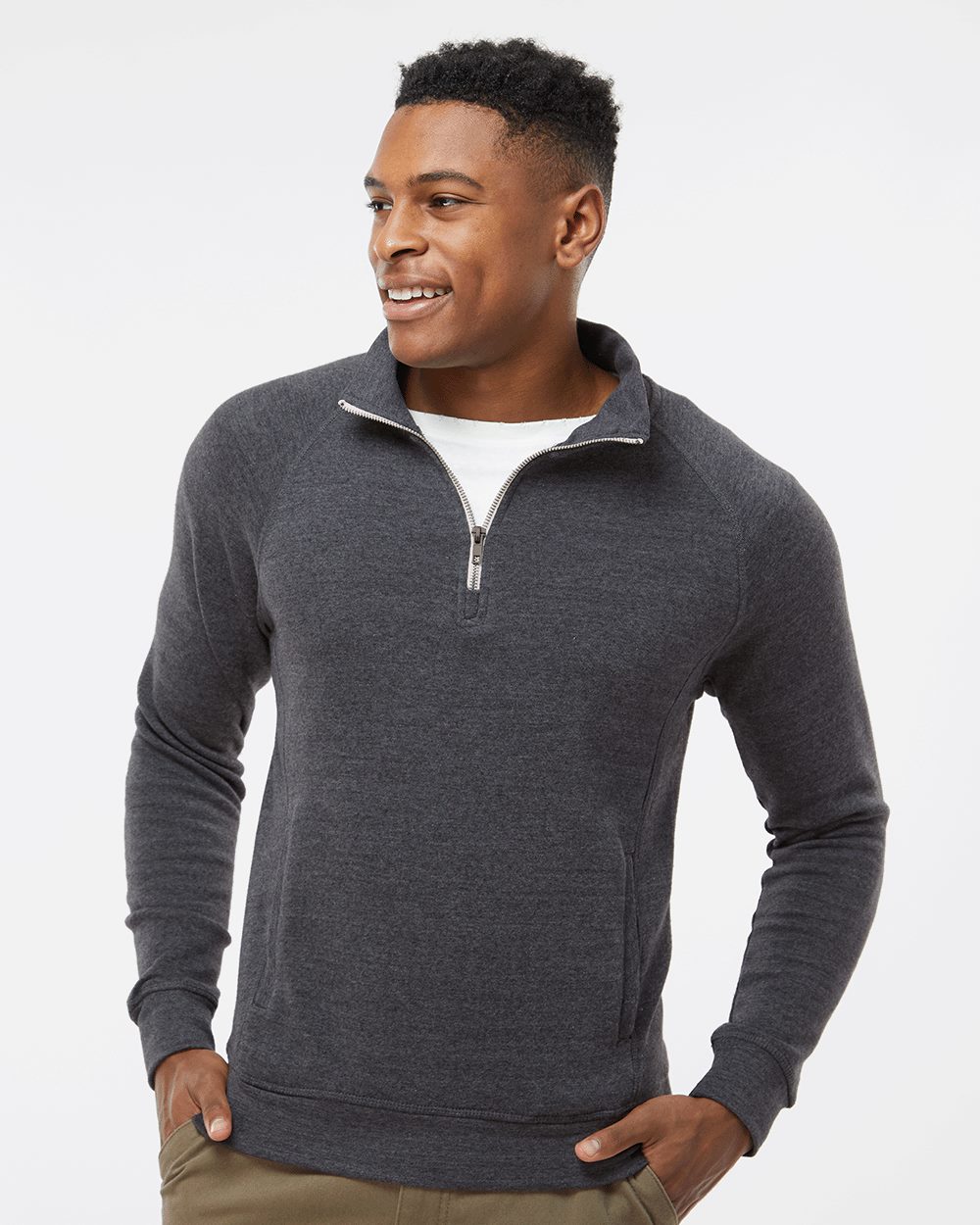 Men's Triblend Quarter-Zip Sweatshirt - J. America - 8869