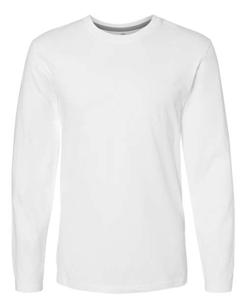 Men's Fine Jersey Long Sleeve Tee - LAT - 6918