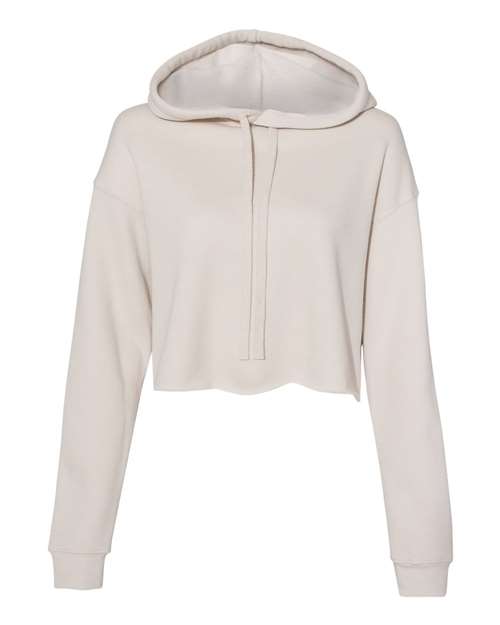 Women's Crop Fleece Hoodie Sweatshirt - BELLA + CANVAS - 7502