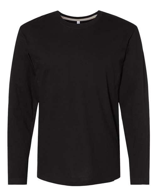 Men's Fine Jersey Long Sleeve Tee - LAT - 6918