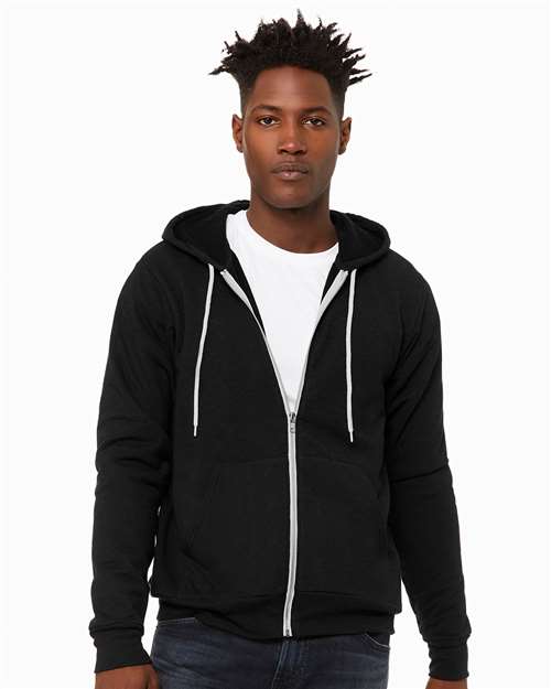 Unisex Sponge Fleece Full-Zip Hoodie Sweatshirt - BELLA + CANVAS - 3739
