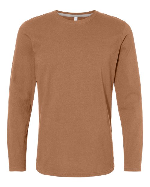Men's Fine Jersey Long Sleeve Tee - LAT - 6918