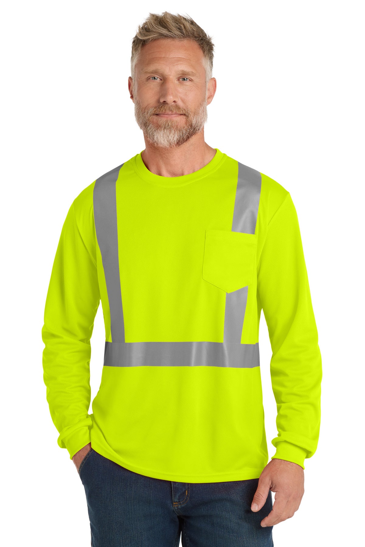 Safety yellow pullover