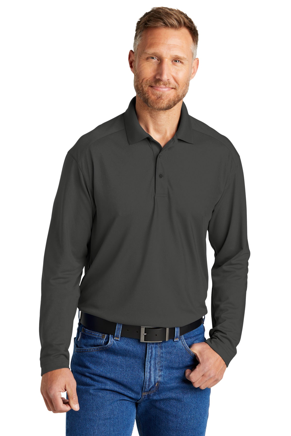 CornerStone ® Select Lightweight Snag-Proof Long Sleeve Polo CS418LS