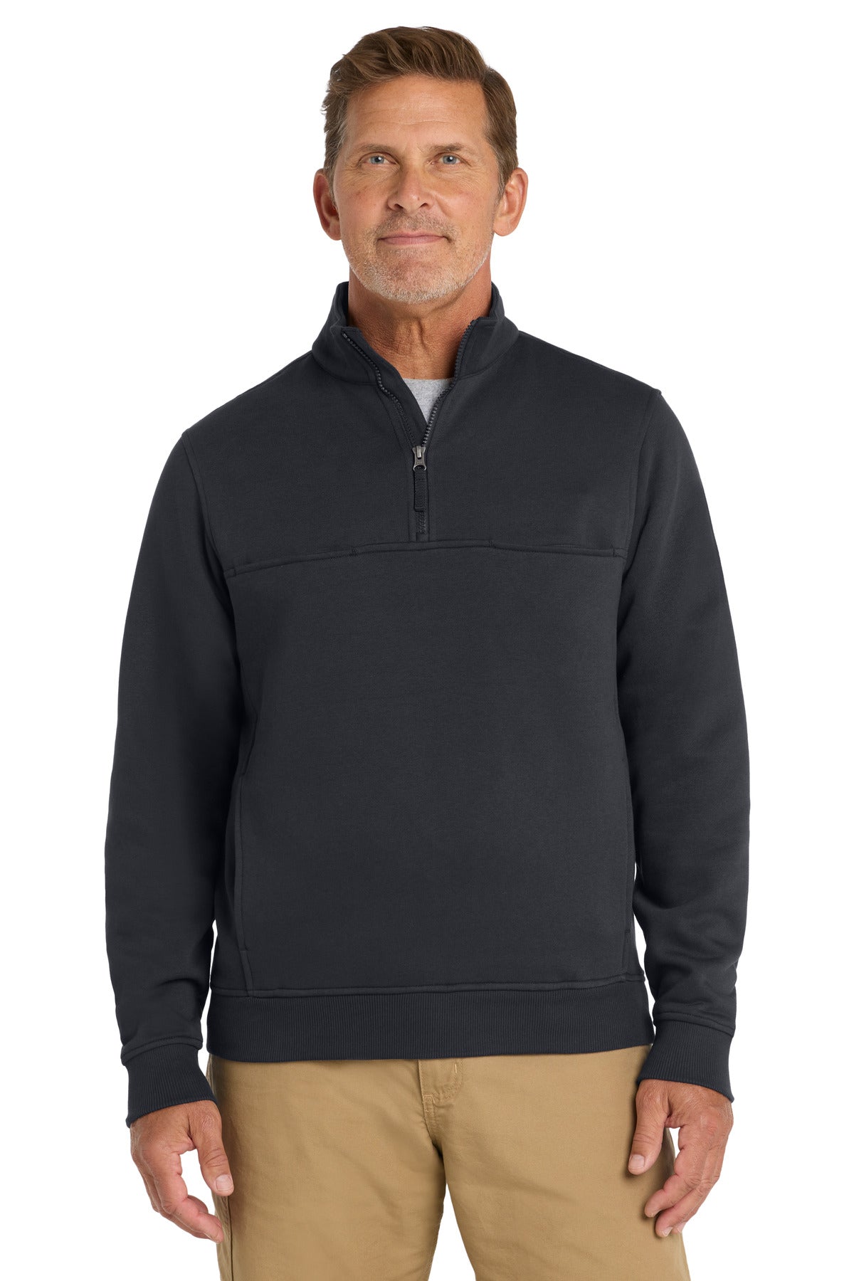 Dark navy crewneck work sweatshirt