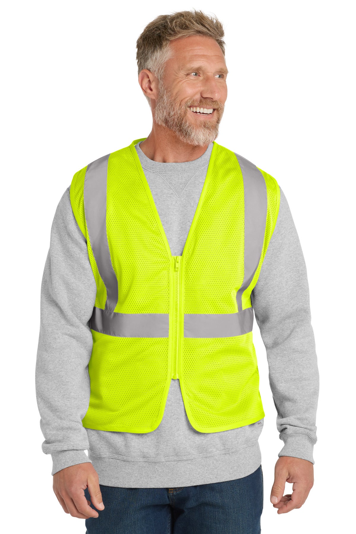 Safety yellow high-visibility work