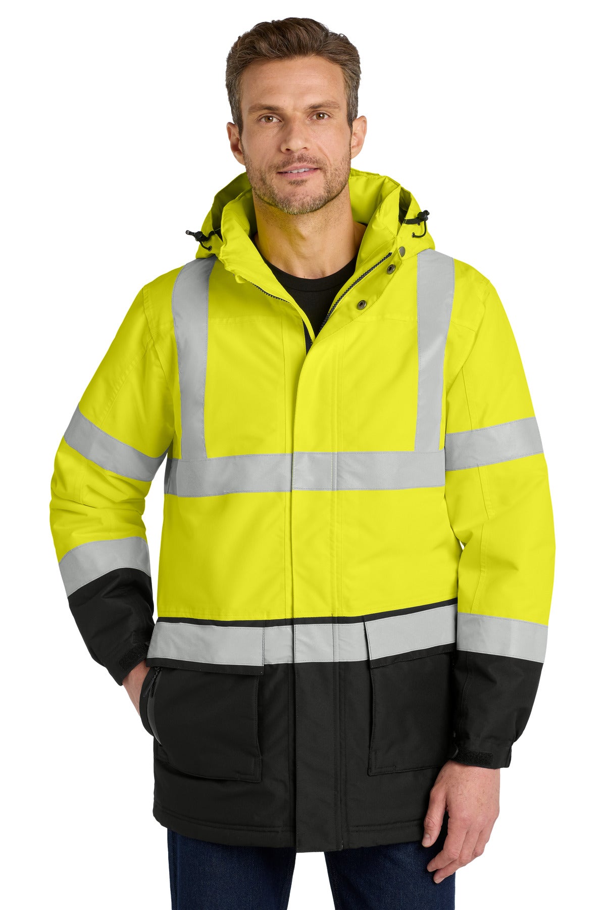 Port Authority ® ANSI 107 Class 3 Safety Heavyweight Parka. J799S - J799S