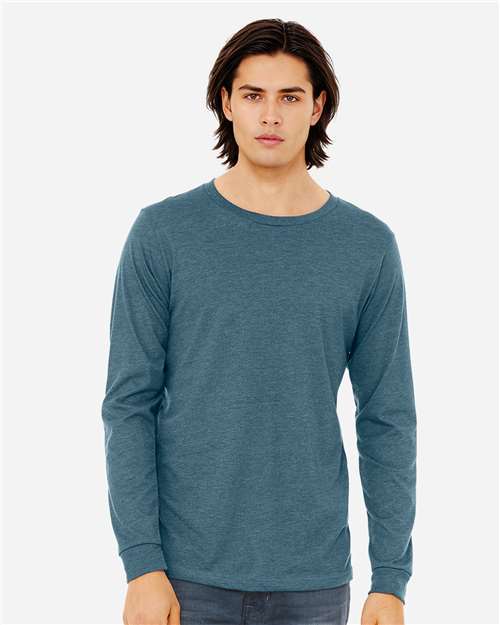 Heather CVC Long Sleeve Tee - BELLA + CANVAS - 3501CVC