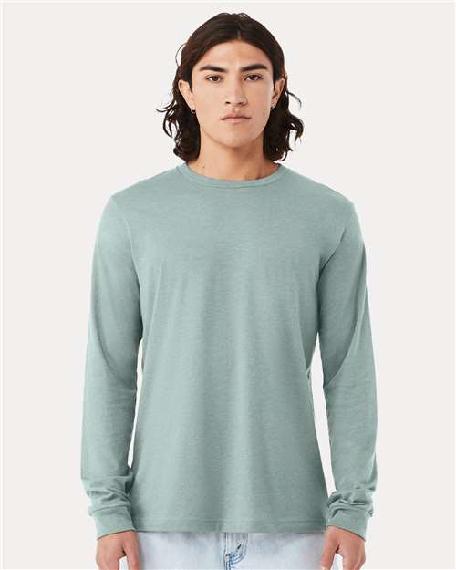 Heather CVC Long Sleeve Tee - BELLA + CANVAS - 3501CVC