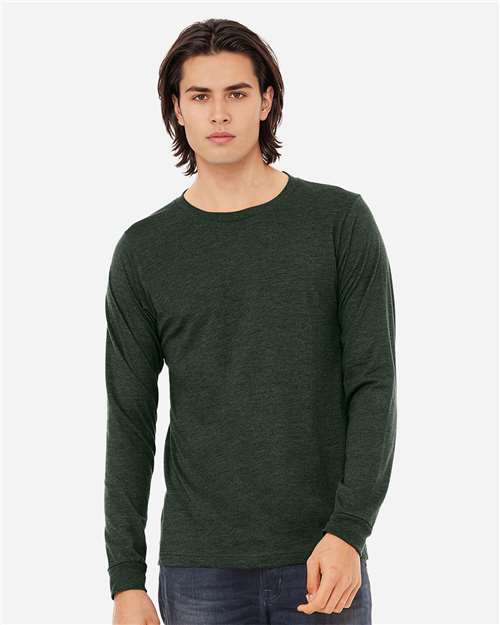 Heather CVC Long Sleeve Tee - BELLA + CANVAS - 3501CVC