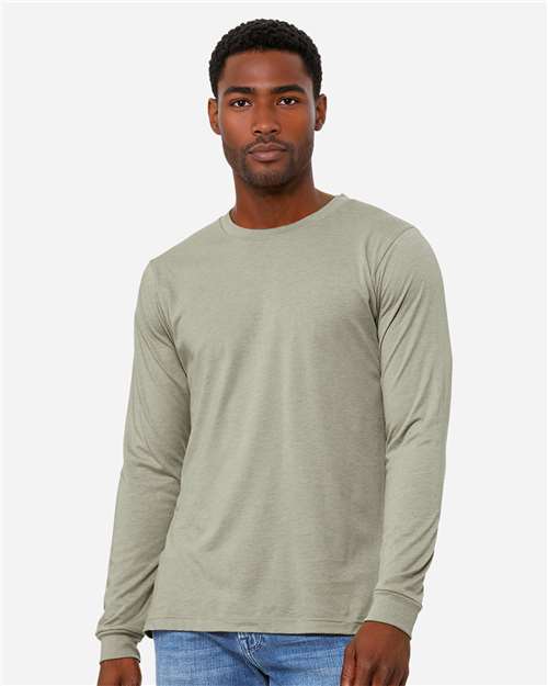 Heather CVC Long Sleeve Tee - BELLA + CANVAS - 3501CVC