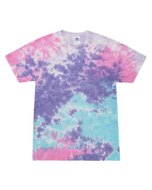 Unisex Multi-Color Tie-Dyed T-Shirt - Colortone - 1000