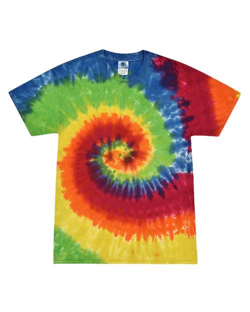 Unisex Multi-Color Tie-Dyed T-Shirt - Colortone - 1000