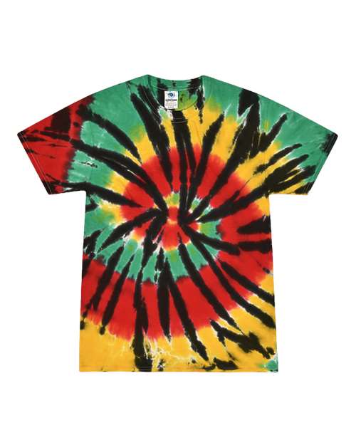 Unisex Multi-Color Tie-Dyed T-Shirt - Colortone - 1000