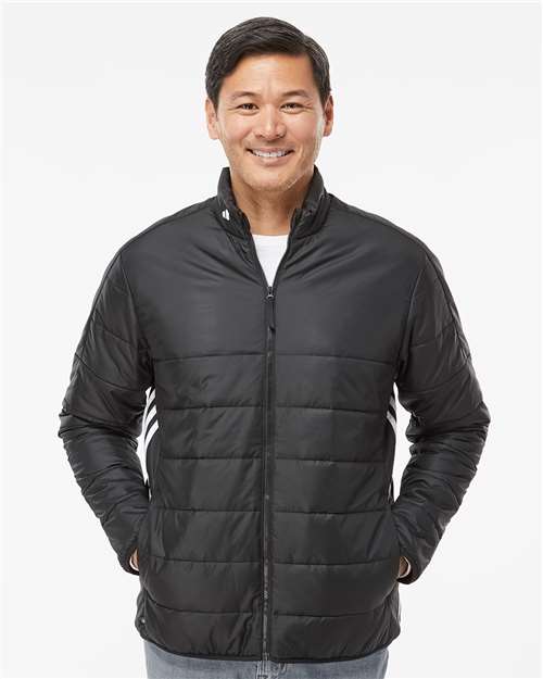 Men's 3 Stripe Puffer Full-Zip Jacket – A570