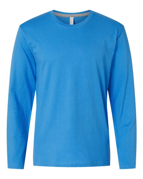 Men's Fine Jersey Long Sleeve Tee - LAT - 6918