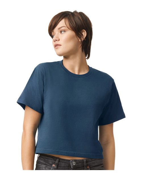Women's Fine Jersey Mid-Length Boxy Tee - American Apparel - 102