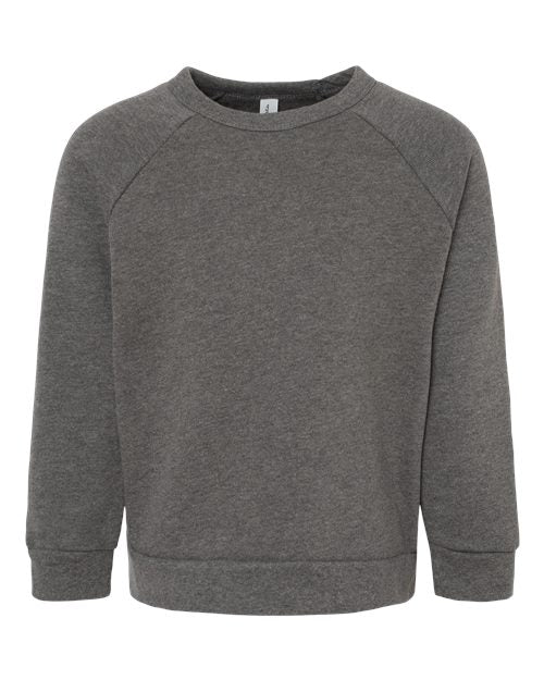 Toddler Sponge Fleece Raglan Crewneck Sweatshirt - BELLA + CANVAS - 3901T