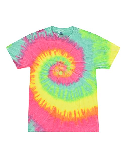 Unisex Multi-Color Tie-Dyed T-Shirt - Colortone - 1000