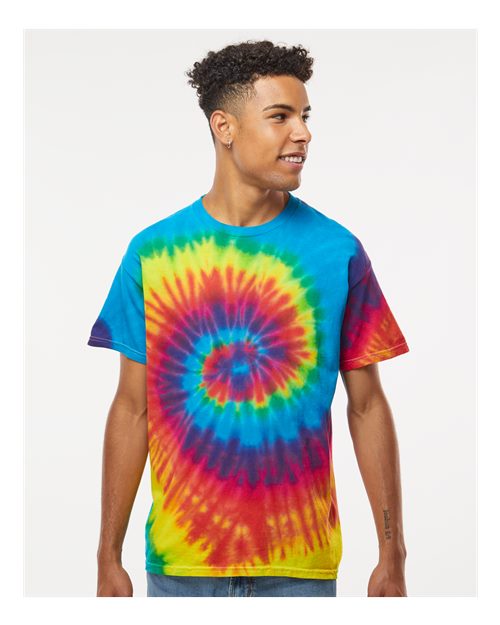 Unisex Multi-Color Tie-Dyed T-Shirt - Colortone - 1000