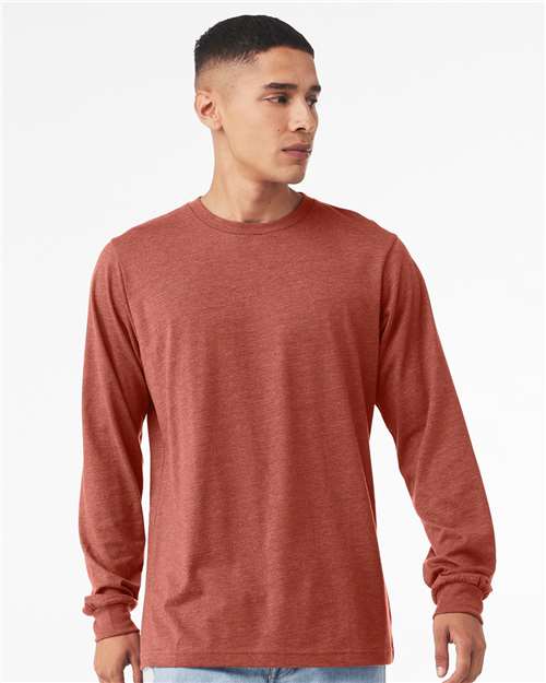Heather CVC Long Sleeve Tee - BELLA + CANVAS - 3501CVC