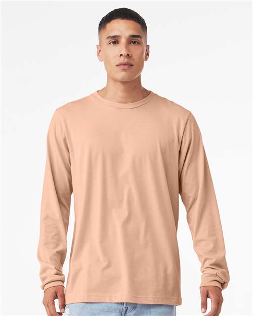 Heather CVC Long Sleeve Tee - BELLA + CANVAS - 3501CVC