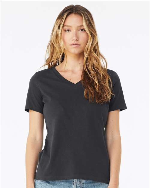 Women’s Relaxed Jersey V-Neck Tee - BELLA + CANVAS - 6405