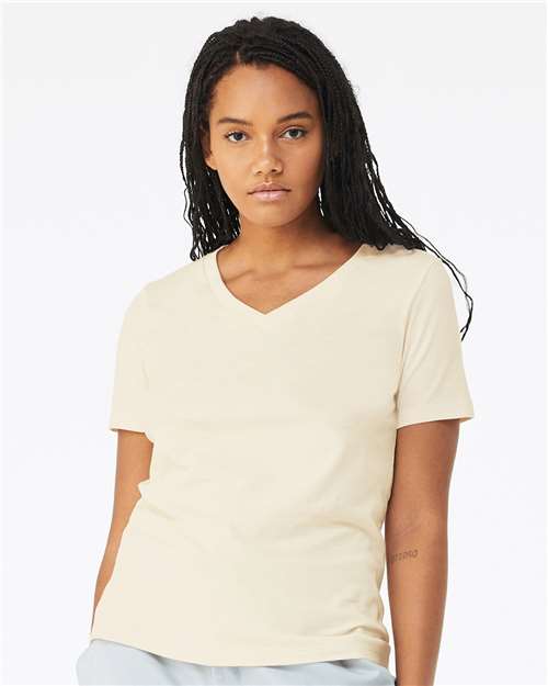 Women’s Relaxed Jersey V-Neck Tee - BELLA + CANVAS - 6405