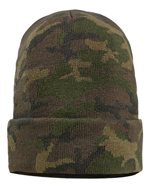 12" Solid Cuffed Beanie - Sportsman - SP12