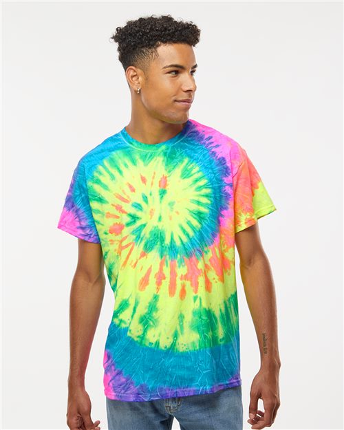 Unisex Multi-Color Tie-Dyed T-Shirt - Colortone - 1000