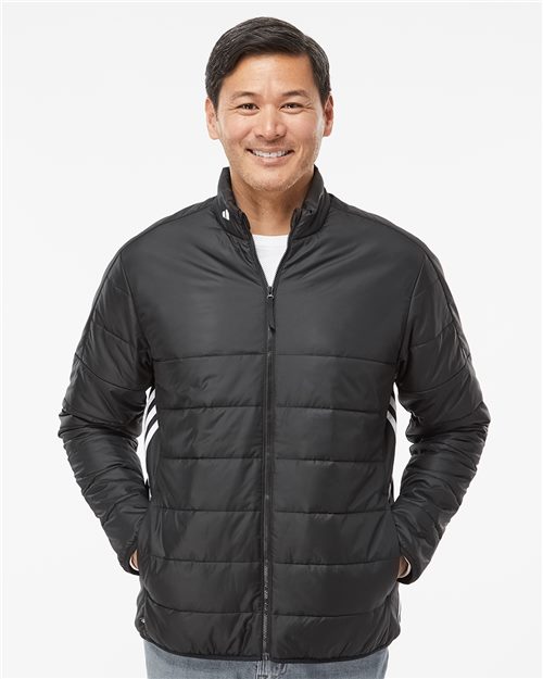 Men's 3 Stripe Puffer Full-Zip Jacket – A570