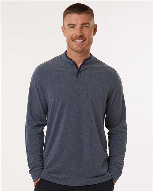 Men's Henley Long Sleeve T-Shirt - Adidas - A597