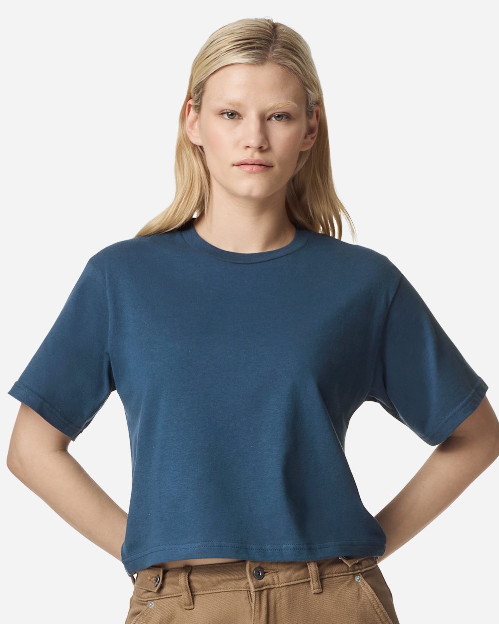 Women's Fine Jersey Mid-Length Boxy Tee - American Apparel - 102