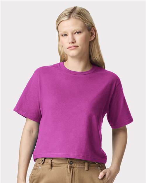Women's Fine Jersey Mid-Length Boxy Tee - American Apparel - 102