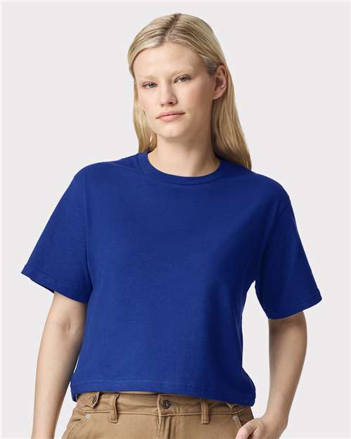 Women's Fine Jersey Mid-Length Boxy Tee - American Apparel - 102