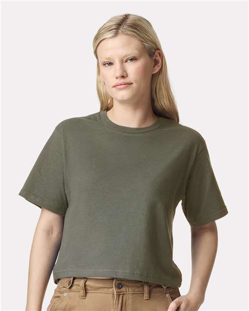 Women's Fine Jersey Mid-Length Boxy Tee - American Apparel - 102