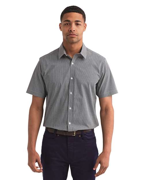 Men's Microcheck Gingham Cotton Shirt - Artisan Collection by Reprime - RP221