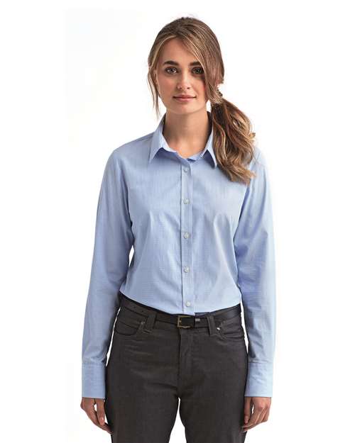 Women's Microcheck Gingham Cotton Shirt - Artisan Collection by Reprime - RP320
