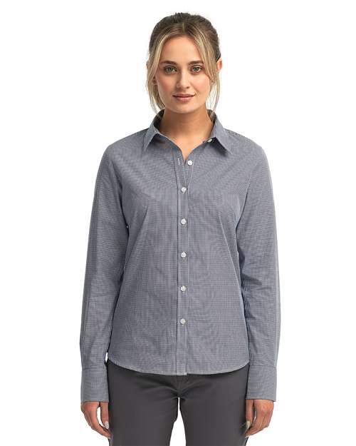 Women's Microcheck Gingham Cotton Shirt - Artisan Collection by Reprime - RP320