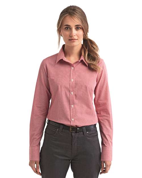 Women's Microcheck Gingham Cotton Shirt - Artisan Collection by Reprime - RP320